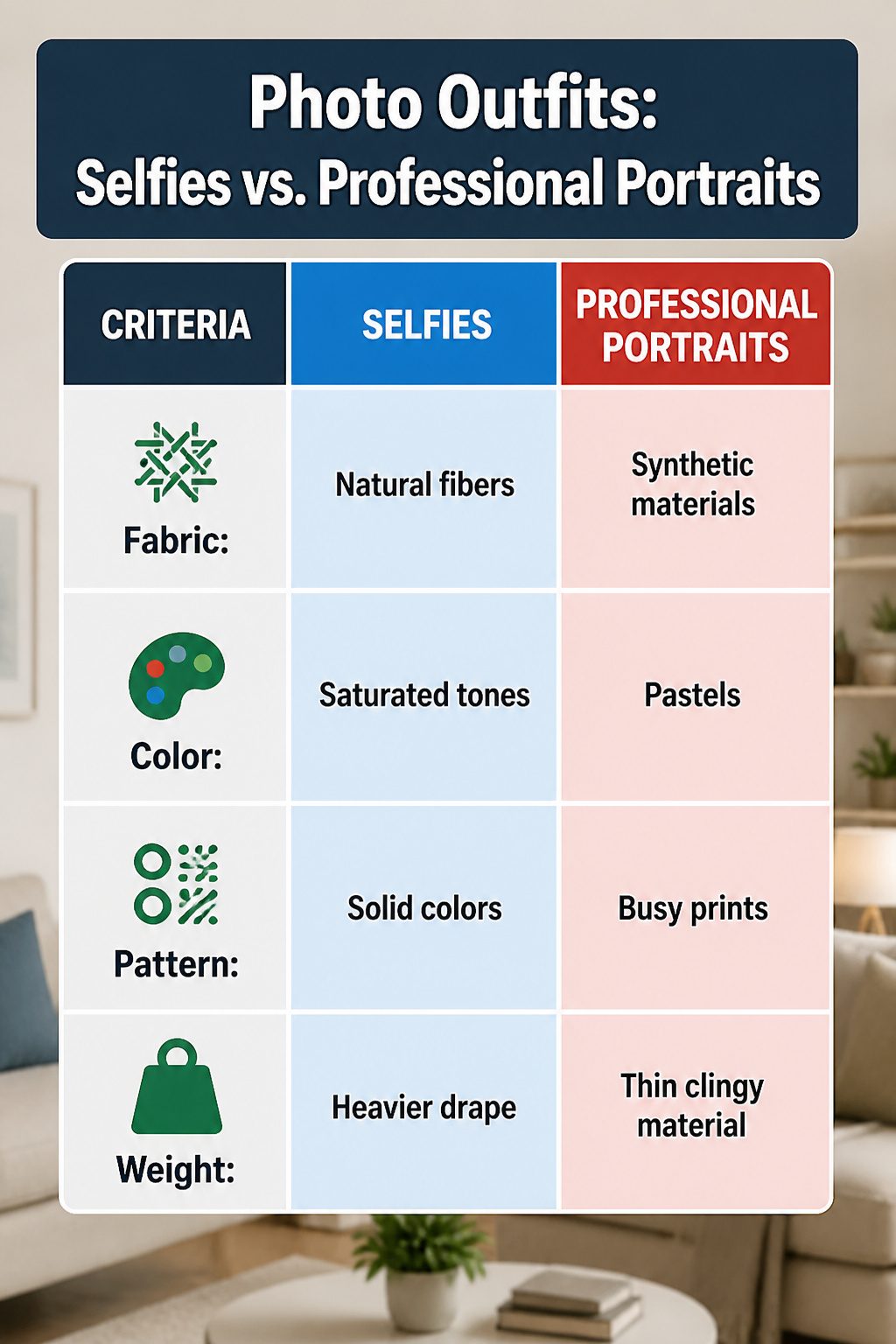 How to Look Good in Pictures: 10 Steps From Lighting to Posing 11 An image showing different photo outfits for selfies and portraits.