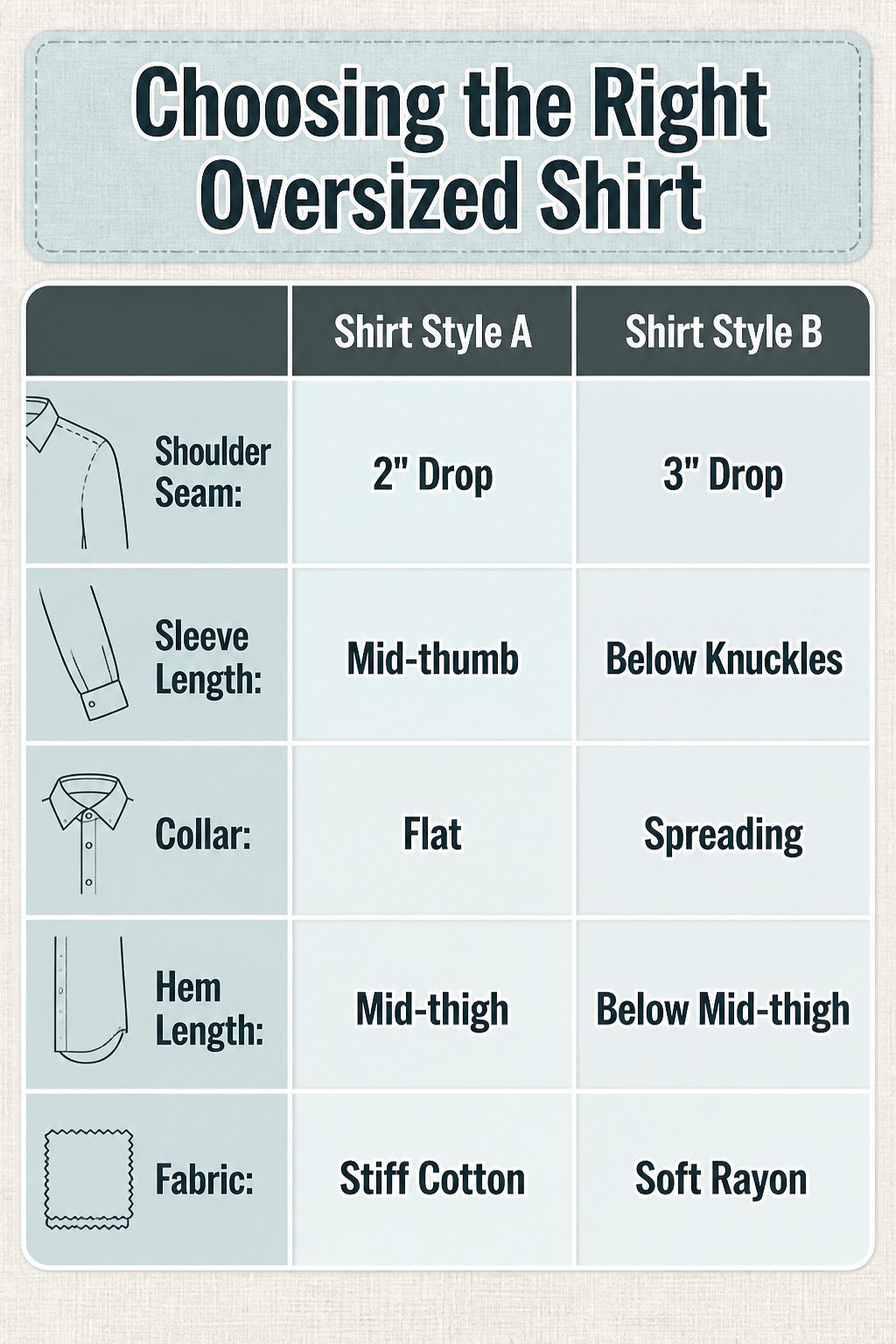 How to Style Oversized Shirt: 15 Wearable Outfit Ideas for 2026 16 Image displaying details on choosing an oversized shirt.