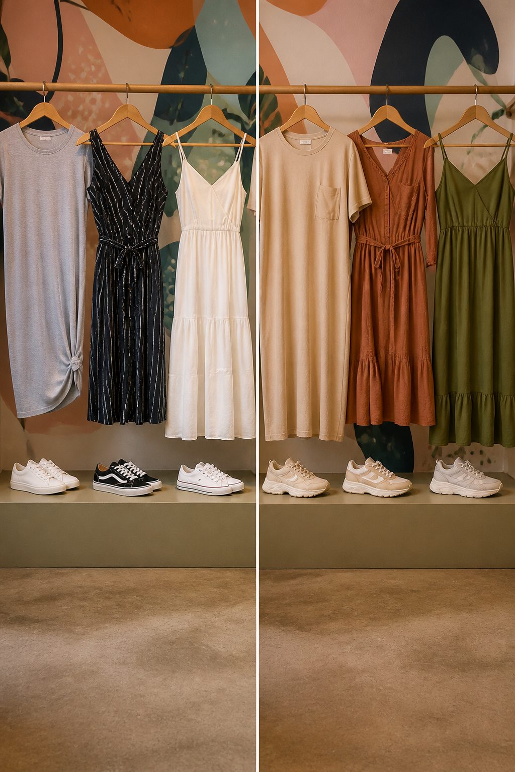 10 Best Sneakers With Dresses for 2026 11 A variety of dresses suitable for pairing with sneakers.